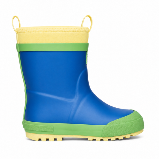CITISTEP Brown & Cream Winter Rain Boots for Kids-Grass&Sky