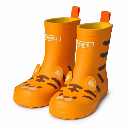 CITISTEP 3D Animal Rain Boots-Tiger