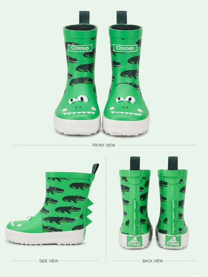 CITISTEP 3D Animal Rain Boots-crocodile
