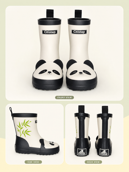 CITISTEP 3D Animal Rain Boots-PANDA