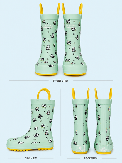 CITISTEP Printed Rain Boots for Kids-Panda