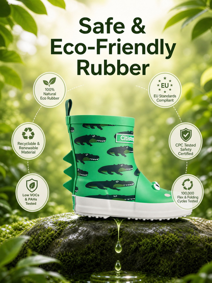 CITISTEP 3D Animal Rain Boots-crocodile