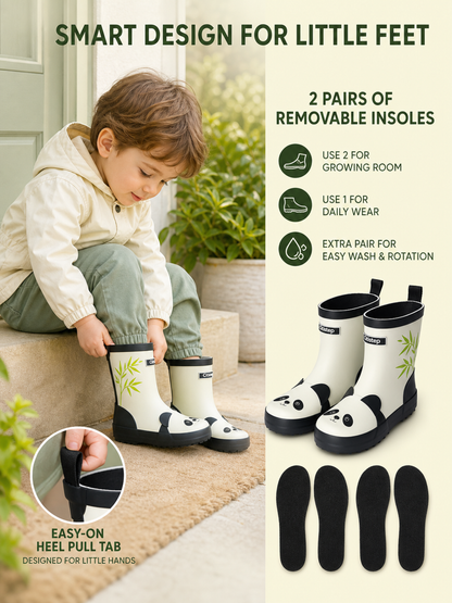 CITISTEP 3D Animal Rain Boots-PANDA