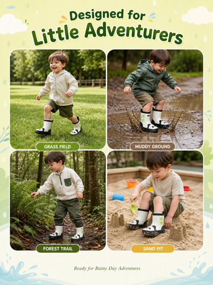 CITISTEP 3D Animal Rain Boots-PANDA