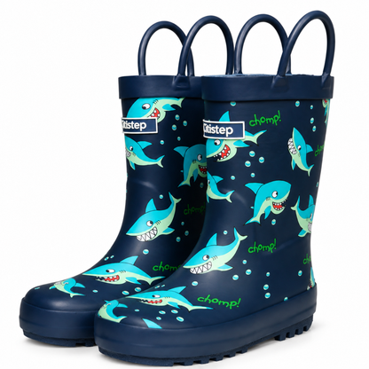 CITISTEP Printed Rain Boots for Kids-Shark
